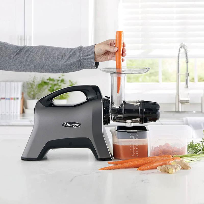 Omega MM1500GY13 Cold Pressed Juicer Including Celery Cap Just