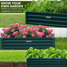 Load image into Gallery viewer, garden bed with base + raised planters + metal raised garden bed