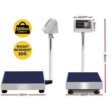 Load image into Gallery viewer, 300 kg scales and digital platform scales - luggage weighing scale bunnings - comercial scales - digital luggage scale bunnings