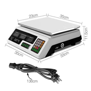 40KG Digital Kitchen Scale Electronic Scales Shop Market Commercial-Scales-Just Juicers