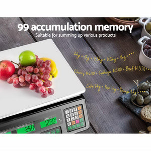 40KG Digital Kitchen Scale Electronic Scales Shop Market Commercial-Scales-Just Juicers