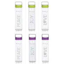 Load image into Gallery viewer, 600ml Kuvings Love Peace Joy Sports Bottle with Handle and Sleeve – 6 Pack-Just Juicers