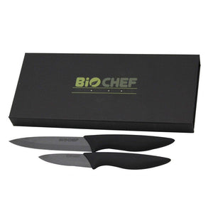 BioChef Ceramic Knife Twin Gift Set (Black)-Knife-Just Juicers