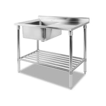 Load image into Gallery viewer, Cefito 100x60cm Commercial Stainless Steel Sink Kitchen Bench-Bench-Just Juicerssteel benches + stainless steel work bench