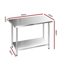 Load image into Gallery viewer, industrial kitchen bench and steel benches