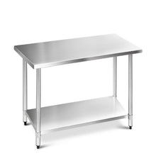 Load image into Gallery viewer, Cefito 1219 x 610mm Commercial Stainless Steel Kitchen Bench-Bench-Just Juicers