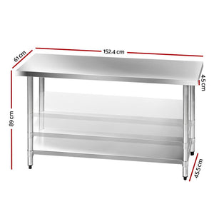 stainless steel kitchen bench and steel benches