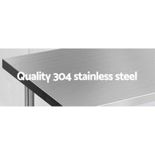 Load image into Gallery viewer, stainless steel table and steel bench