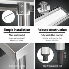Load image into Gallery viewer, stainless steel tables and bench steel - stainless steel kitchen bench