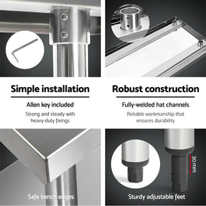 stainless steel tables and bench steel - stainless steel kitchen bench