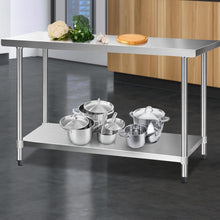 Load image into Gallery viewer, workbench stainless steel and stainless steel work bench - stainless steel kitchen bench