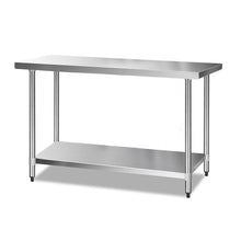 Load image into Gallery viewer, Cefito 1524 x 610mm Commercial Stainless Steel Kitchen Bench-Bench-Just Juicers