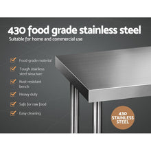 Load image into Gallery viewer, stainless steel workbench and stainless steel bench