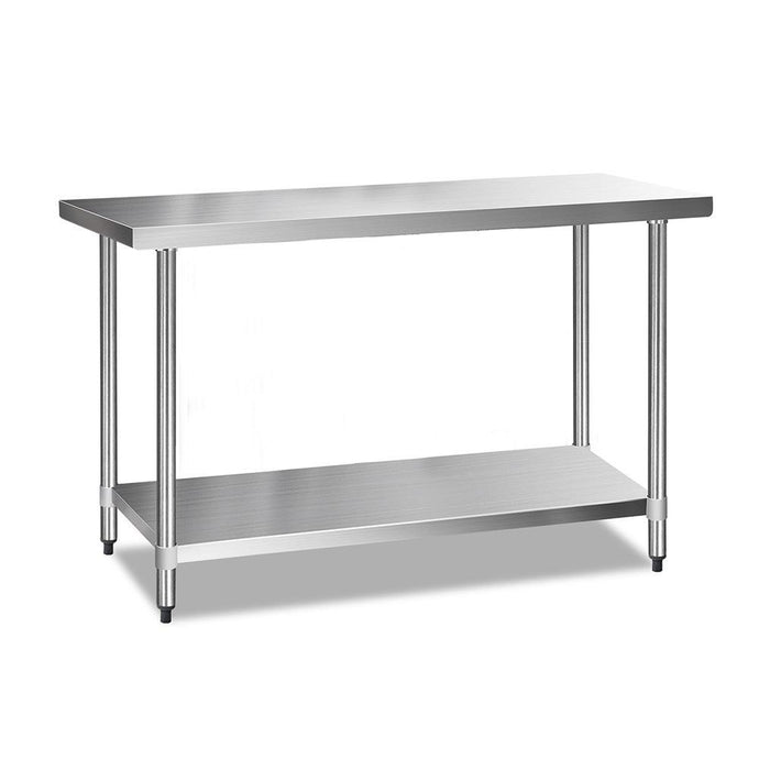 Cefito 610 x 1524mm Commercial Stainless Steel Kitchen Bench-Bench-Just Juicers