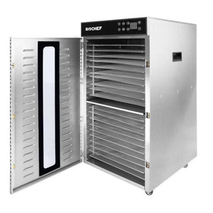 Commercial Food Dehydrator BioChef 20 Tray Digital - Stainless Steel-Dehydrator-Just Juicers