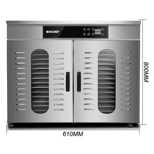 Commercial Food Dehydrator BioChef 32 Tray - Stainless Steel-Dehydrator-Just Juicers