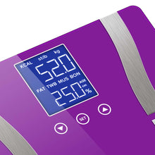 Load image into Gallery viewer, Digital Body Fat Scale Soga LCD - Purple-Scales-Just Juicers