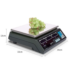 Digital Commercial Kitchen Scales Soga 40kg - White-Scales-Just Juicers