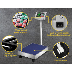 Digital Platform Scale i.Precision 150kg Commercial - Stainless Steel-Scales-Just Juicers