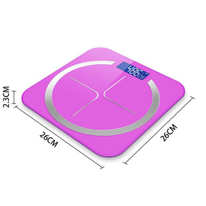 Electronic Scales Soga 180kg Digital Glass LCD - Pink-Scales-Just Juicers