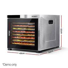 Load image into Gallery viewer, Food Dehydrator Devanti 10 Tray - Stainless Steel-Dehydrator-Just Juicers