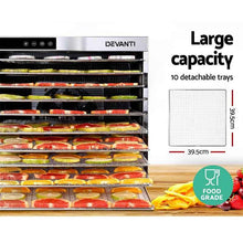 Load image into Gallery viewer, Food Dehydrator Devanti 10 Tray - Stainless Steel-Dehydrator-Just Juicers