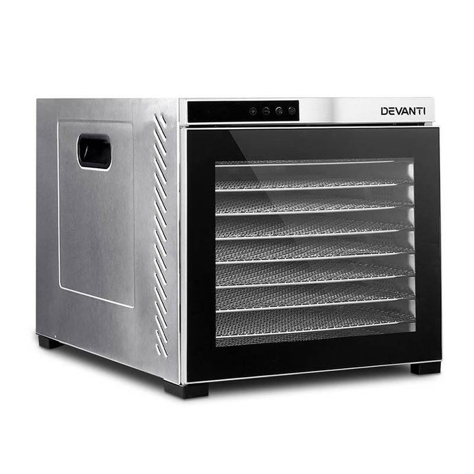 Food Dehydrator Devanti 10 Tray - Stainless Steel-Dehydrator-Just Juicers