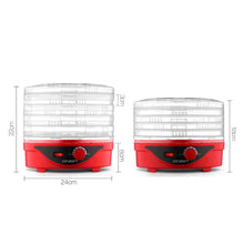 Load image into Gallery viewer, Food Dehydrator Devanti 5 Tray Plastic - Red-Dehydrator-Just Juicers