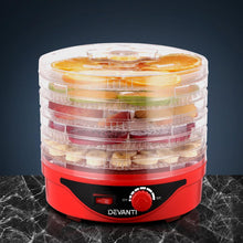 Load image into Gallery viewer, Food Dehydrator Devanti 5 Tray Plastic - Red-Dehydrator-Just Juicers