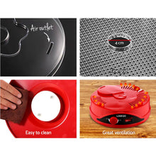 Load image into Gallery viewer, Food Dehydrator Devanti 7 Tray Plastic - Red-Dehydrator-Just Juicers