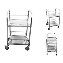 Load image into Gallery viewer, Food Utility Cart Soga 2 Tier 50 x 50 x 95 cm Stainless Steel Square-Bench-Just Juicers