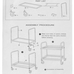 Food Utility Cart Soga 2 Tier 50 x 50 x 95 cm Stainless Steel Square-Bench-Just Juicers