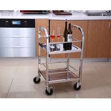 Load image into Gallery viewer, Food Utility Cart Soga 2 Tier 50 x 50 x 95 cm Stainless Steel Square-Bench-Just Juicers