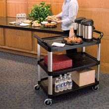 Load image into Gallery viewer, Food Waste Cart Soga 3-Tier Large - Black-Bench-Just Juicers