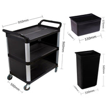 Load image into Gallery viewer, Food Waste Cart Soga 3-Tier with Bins-Bench-Just Juicers