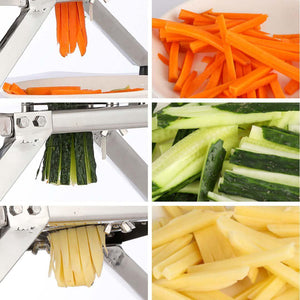 French Fry Fruit & Vegetable Cutter Soga Commercial Stainless Steel 3 Blades-Food Prep-Just Juicers