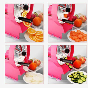 Fruit & Vegetable Slicer Machine Soga Commercial Manual - Pink-Food Prep-Just Juicers