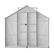Load image into Gallery viewer, green greenhouse and aluminium shed