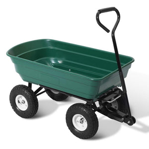 Gardeon 75L Garden Dump Cart - Green-Garden-Just Juicers - Bunnings beach trolley - garden cart australia - garden trolley cart - wagon garden - gardening trolley bunnings