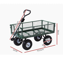 Load image into Gallery viewer, garden trolly and garden trolleys - green trolley