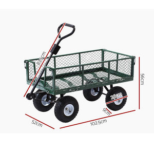 garden trolly and garden trolleys - green trolley