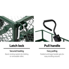 Load image into Gallery viewer, garden cart trolley and garden trolley cart - green trolley