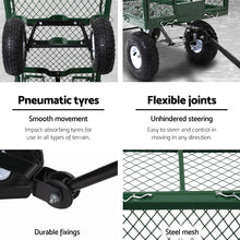 Load image into Gallery viewer, garden cart australia and garden dump cart - green trolley