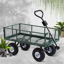 Load image into Gallery viewer, gardening trolley and outdoor trolley cart - green trolley