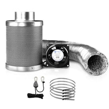 Load image into Gallery viewer, Greenfingers 4&quot; Hydroponics Grow Tent Ventilation Kit Vent Fan Carbon Filter Ducting-Hydroponics-Just Juicers