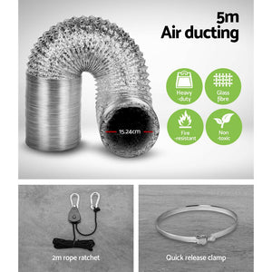 Greenfingers 6" Hydroponics Grow Tent Kit Ventilation Kit Fan Carbon Filter Duct-Hydroponics-Just Juicers
