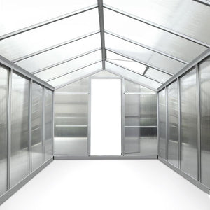 Greenhouse Greenfingers Aluminium & Polycarbonate 3.0m x 2.5m x 2.0m-Greenhouse-Just Juicers