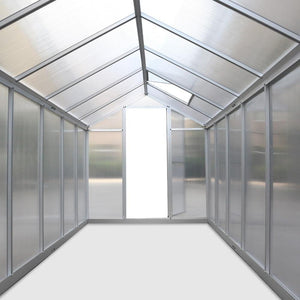 Greenhouse Greenfingers Aluminium & Polycarbonate 3.6m x 1.9m x 2.0m-Greenhouse-Just Juicers