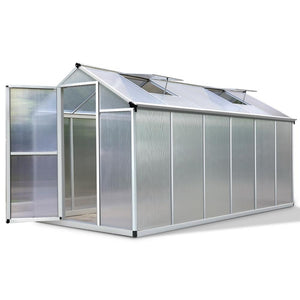 Greenhouse Greenfingers Aluminium & Polycarbonate 3.6m x 1.9m x 2.0m-Greenhouse-Just Juicers