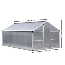 Load image into Gallery viewer, glasshouses - glass greenhouse - polycarbonate greenhouse kit